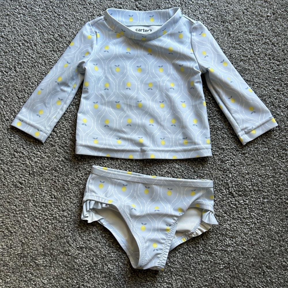 Carter's Two-Piece Lemon Swimsuit
